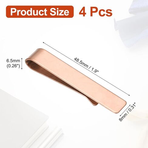 PATIKIL Skinny Tie Clips, Stainless Steel Tie Clips for Men Wedding Business in Saudi Arabia
