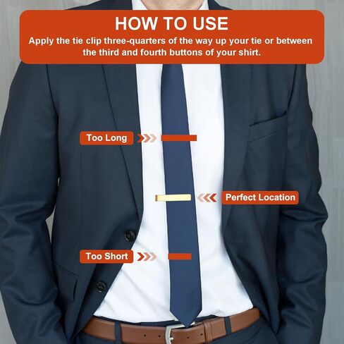 PATIKIL Skinny Tie Clips, Stainless Steel Tie Clips for Men Wedding Business in Saudi Arabia