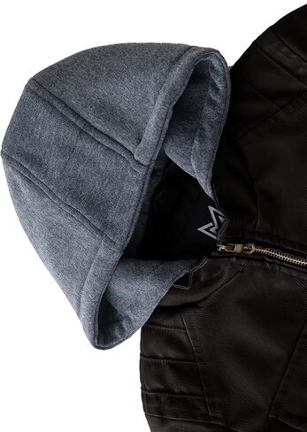 Ggleaf Boy's Faux Leather Jacket Windproof Winter Winter Coard Kids Bomber Outerwear Ofterproof Pu Motorcycle Screetcy in Kuwait