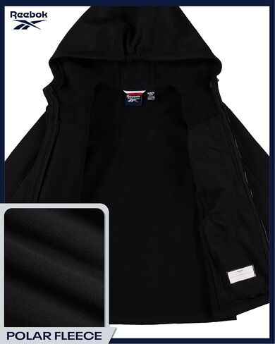 Reebok Boys Softshell Jacket - Polar Fleece Lined Wind & Water Resistant Hooded Winter Coat - Casual Outerwear for Boys in Saudi Arabia
