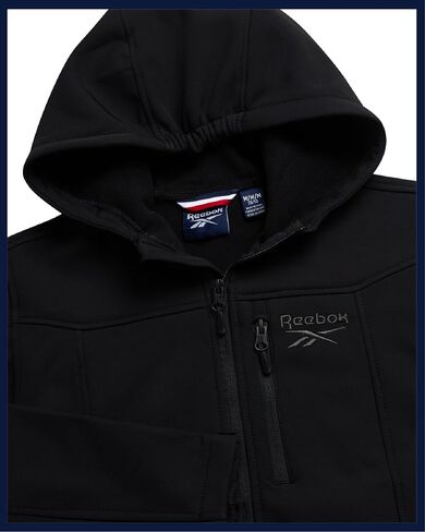 Reebok Boys Softshell Jacket - Polar Fleece Lined Wind & Water Resistant Hooded Winter Coat - Casual Outerwear for Boys in Saudi Arabia