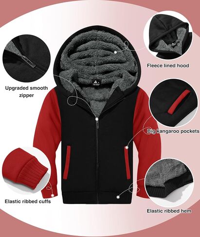 سترة سويسويل مقنعين للأولاد الكامل Zip Ultra Soft Sherpa Fleece Hoodie sweatshirt للأطفال in Saudi Arabia