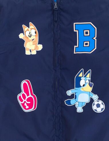 Bluey Varsity Zip Up Bomber Jacket Toddler to Little Kid Sizes (2T - 7-8) in Saudi Arabia