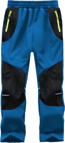 Kids Snow Pants Boys Waterproof Insulated Hiking Pants Youth Winter Warm Fleece Lined Ski Snowpants in Saudi Arabia