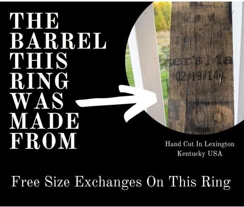 BW James Jewelers “The Space Cowboy" Black Ceramic Men's Wedding Band with Kentucky Bourbon Barrel, Guitar String & Meteorite Inlay – Unique Wedding Bands, Engagement & Promise Ring Sizes 8-14 in Saudi Arabia