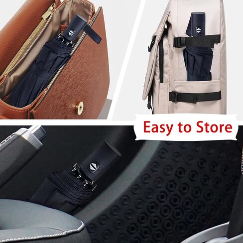 أساسيات السفر المظلة المضغوطة المضغوطة للرياح ، وتلقائي ، أوتوماتيكي ، وقوي ومحمول ، ومظلة صغيرة قابلة للرياح مقاومة للرياح للمطر in Kuwait