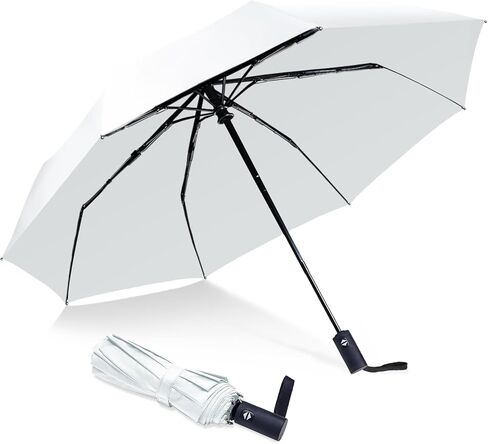 أساسيات السفر المظلة المضغوطة المضغوطة للرياح ، وتلقائي ، أوتوماتيكي ، وقوي ومحمول ، ومظلة صغيرة قابلة للرياح مقاومة للرياح للمطر in Kuwait