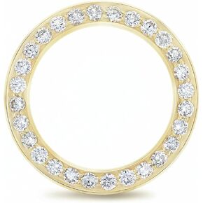 Ewatchparts LADIES 2CT BEAD SET 18KY NATURAL DIAMOND BEZEL COMPATIBLE WITH ROLEX DATE, DATEJUST 26mm in Kuwait