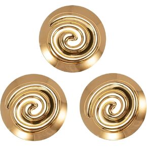 3PCS Greek Goddess Costume Brooch Women Golden Spiral Pins Halloween Dress up Accessories Princess Party Supplies in Saudi Arabia