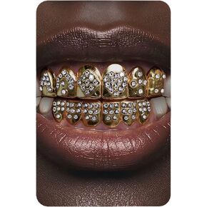 UBGICIG Grillz Grill Set, Dental Grills for Your Teeth, Grillz Teeth Men, Vampire Fake Halloween Teeth Caps Jewelry in Kuwait