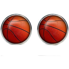Fashion Jewelry ~Small Art Print Basketball Cufflinks in Saudi Arabia