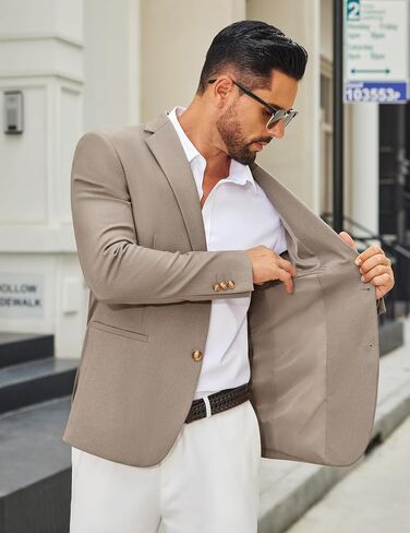 COOFANDY Men's Casual Blazer Slim Fit Two Buttons Sport Coat Lightweight Suit Jacket in Saudi Arabia