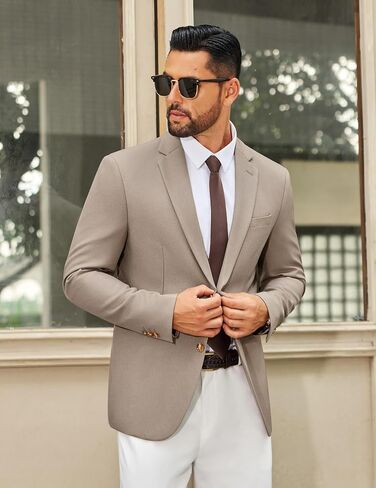 COOFANDY Men's Casual Blazer Slim Fit Two Buttons Sport Coat Lightweight Suit Jacket in Saudi Arabia