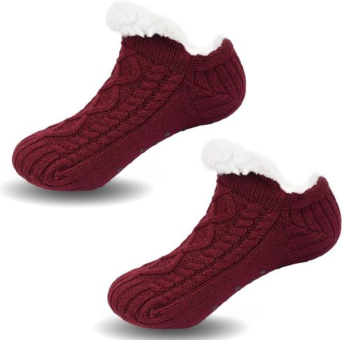 Kids Fuzzy Slipper Socks – Toddler Baby Non Slip Warm Fleece Lined Indoor Socks for Boys Girls in Saudi Arabia