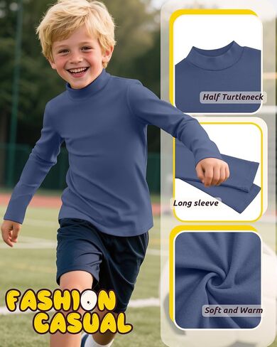 3 حزمة الأولاد وهمية Turtlrneck قمصان طويلة الأكمام in Kuwait