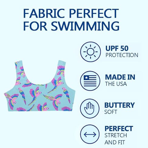 Destira Girls Bikini Top Only Swimsuit, Bathing Suit Top, Trendy and Fun Designs for Swimming in Saudi Arabia