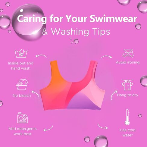 Destira Girls Bikini Top Only Swimsuit, Bathing Suit Top, Trendy and Fun Designs for Swimming in Saudi Arabia