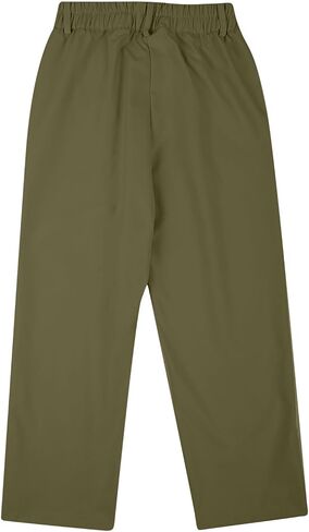 Kids Boy School Uniform Pants Stretch Cotton Chino Straight Leg Elastic Waist Slim Fit Trouser with Pocket 5-14 Years in Saudi Arabia