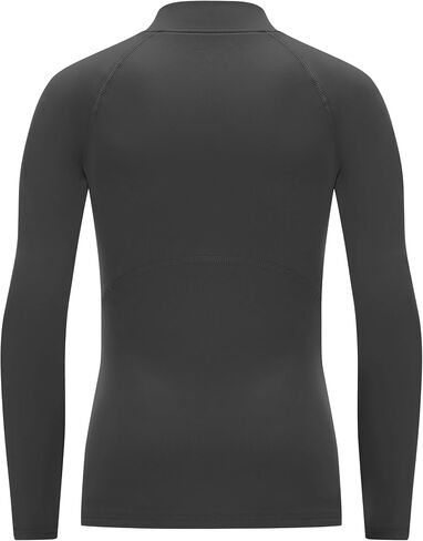 Youth Boys Thermal Compression Shirt Long Sleeve Fleece Undershirt Athletic Base Layer for Soccer Football Baseball in Kuwait