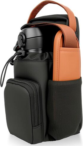 Magnetic Gym Bag with Phone Pockets & Shoulder Strap, 4 Built-in Magnets Small Gym Bag, Gym Water Bottle Holder Accessories Organizer for Men Women in Saudi Arabia