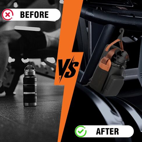 Magnetic Gym Bag with Phone Pockets & Shoulder Strap, 4 Built-in Magnets Small Gym Bag, Gym Water Bottle Holder Accessories Organizer for Men Women in Saudi Arabia