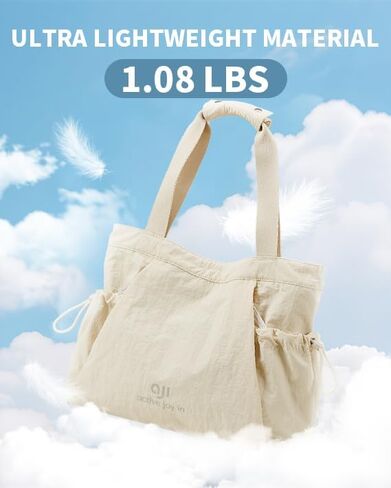 aji Gym Tote Bag for Women, Lightweight Yoga Mat Bag with Wet Dry Storage Pocket & Multi Pockets in Kuwait