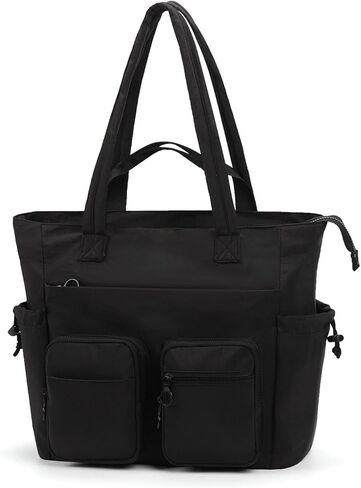 حقيبة حمل Ocheal للنساء خفيفة الوزن مبطن حقيبة عمل كبيرة منتفخة حقيبة يد متعددة المقاطع in Kuwait