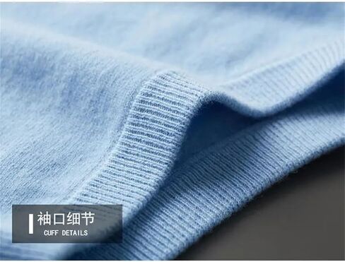Warm Cashmere Sweater Vest For Men Winter Classic V-Neck Sleeveless Knitted Pullover Tops in Saudi Arabia