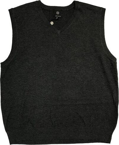 FX Fusion Men's Solid Color V-Neck Sweater Vest in Saudi Arabia