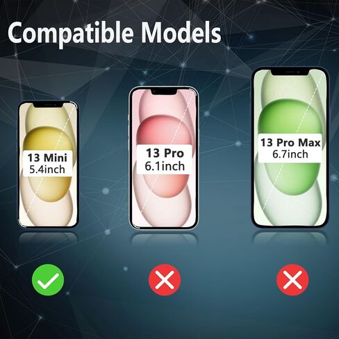 استبدال شاشة iPhone 13 مقاس 6.1 بوصة، محول رقمي لشاشة LCD تعمل باللمس ثلاثي الأبعاد لـ A2482، A2631، A2635، A2633، A2634 مع لاصق مقاوم للماء + زجاج مقسى + أدوات إصلاح لـ iPhone 13 in Saudi Arabia