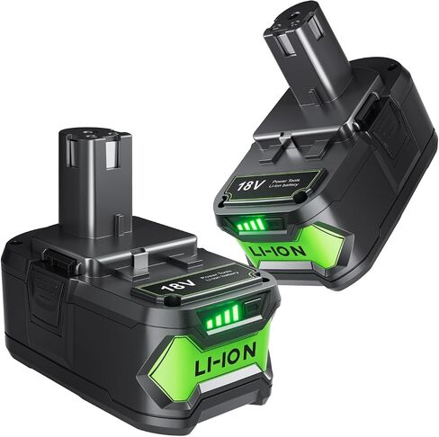NEW Upgraded 3.5Ah 18V Battery for Ryobi 18V Battery Lithium-ion Battery for Ryobi 18V ONEPLUS Battery P102 P108 P189 P190 P197 P100 P107 for 18V Ryobi Battery Replacement Cordless Tool Battery 2PACK in Saudi Arabia