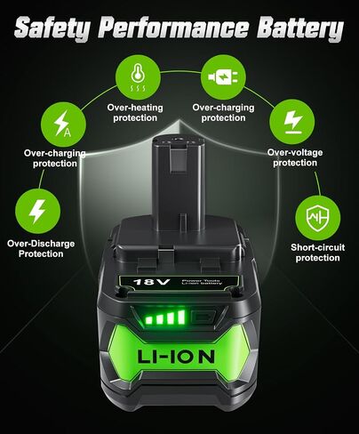 NEW Upgraded 3.5Ah 18V Battery for Ryobi 18V Battery Lithium-ion Battery for Ryobi 18V ONEPLUS Battery P102 P108 P189 P190 P197 P100 P107 for 18V Ryobi Battery Replacement Cordless Tool Battery 2PACK in Saudi Arabia