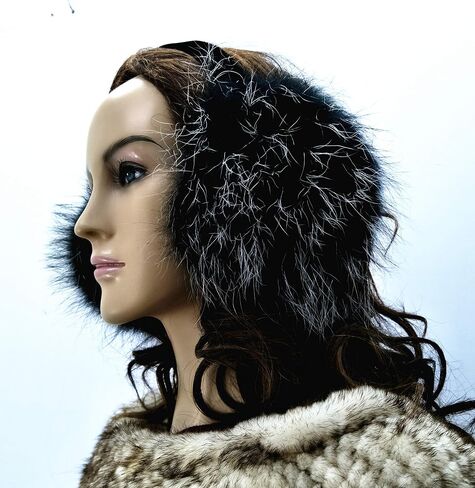 Hima 100% Real Fox Fur Earmuffs Made in New York in Kuwait