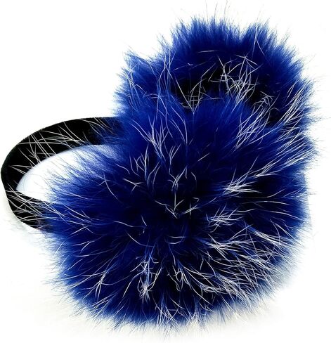 Hima 100% Real Fox Fur Earmuffs Made in New York in Kuwait