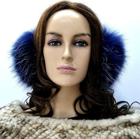 Hima 100% Real Fox Fur Earmuffs Made in New York in Kuwait