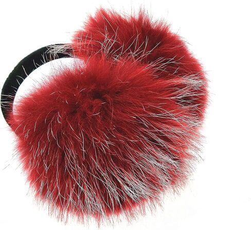 Hima 100% Real Fox Fur Earmuffs Made in New York in Kuwait