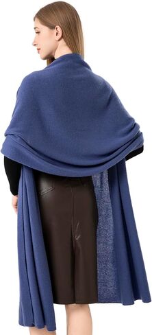 Cashmere Wrap Warm Soft Knitted Scarf Stole for Women Airplane Travel Blanket Shawl 87x28 in Extra Large Pashmina in Saudi Arabia