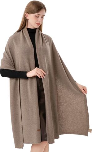 Cashmere Wrap Warm Soft Knitted Scarf Stole for Women Airplane Travel Blanket Shawl 87x28 in Extra Large Pashmina in Saudi Arabia
