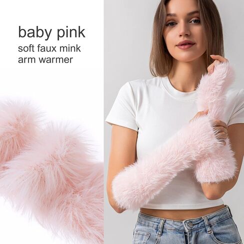 F Flammi Arm Warmers Women Kawaii Japanese Harajuku Y2k Arm Warmer for Girls Velvet Fingerless Gloves Knitted Arm Sleeve in Saudi Arabia