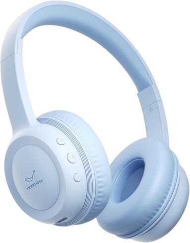 vinamass Kids Bluetooth Headphones,Kids Wireless Headphone with 85dBVolume Limiter, 30H Playtime, Adjustable Headband,Over-Ear Headphones for Kid School Online Class Travel in Kuwait