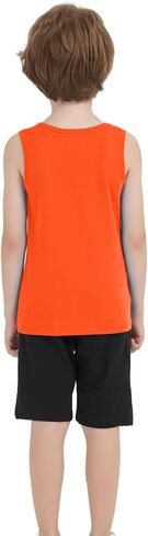 5 حزمة بويز تانك قمم القطن الداخليين الأطفال الذين يعانون من أكمام الطاقم قمم دبابات الرقبة لصالح الشباب الصغار (سن 2-16) in Kuwait