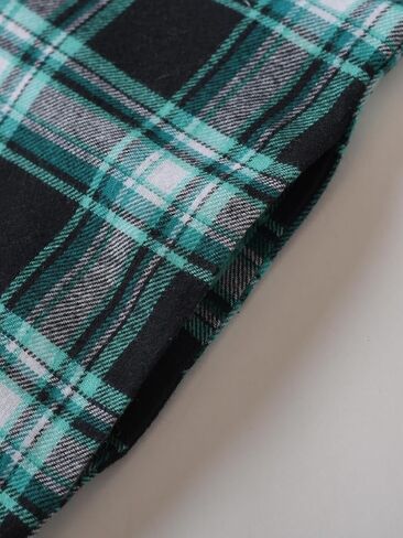 Esenchel Men's Cotton Flannel Nightshirt with Pockets in Saudi Arabia