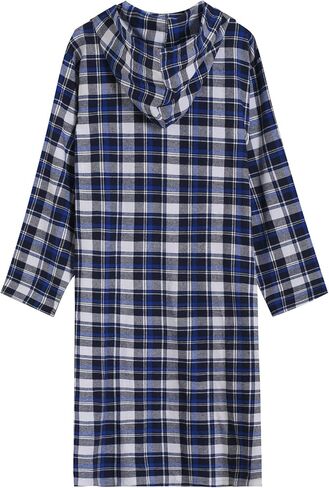 Latuza Men's Nightshirt Cotton Cotton Flannel Sleep Shirt Lightgown in Saudi Arabia