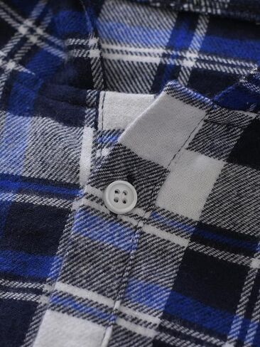Latuza Men's Nightshirt Cotton Cotton Flannel Sleep Shirt Lightgown in Saudi Arabia