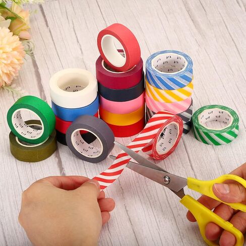 PATIKIL Holographic Washi Tape 0.59 Inch x 10.93 Yards, 2 Roll Self Adhesive Masking Sticker for DIY Art Craft Wrapping Decoration, Black in Kuwait