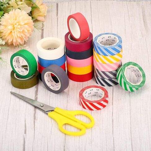 PATIKIL Holographic Washi Tape 0.59 Inch x 10.93 Yards, 2 Roll Self Adhesive Masking Sticker for DIY Art Craft Wrapping Decoration, Black in Kuwait