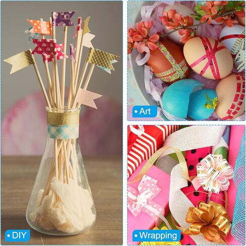 PATIKIL Holographic Washi Tape 0.59 Inch x 10.93 Yards, 2 Roll Self Adhesive Masking Sticker for DIY Art Craft Wrapping Decoration, Black in Kuwait