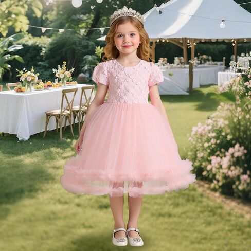 Girls' Dress, Dress Party Flower Dress,Bridesmaid for Wedding,Birthday Party,Photoshoot, Special Occasion in Saudi Arabia