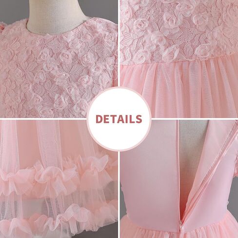 Girls' Dress, Dress Party Flower Dress,Bridesmaid for Wedding,Birthday Party,Photoshoot, Special Occasion in Saudi Arabia