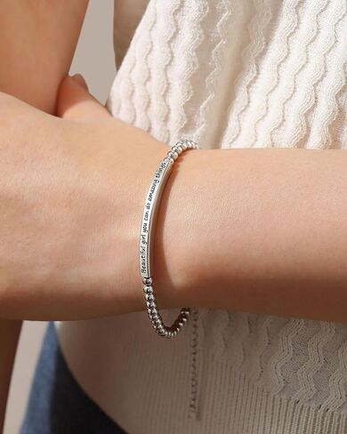 Beautiful Girl You Can Do Amazing Things – Inspirational Bracelet Birthday Christmas Gifts for Teen Girls in Kuwait